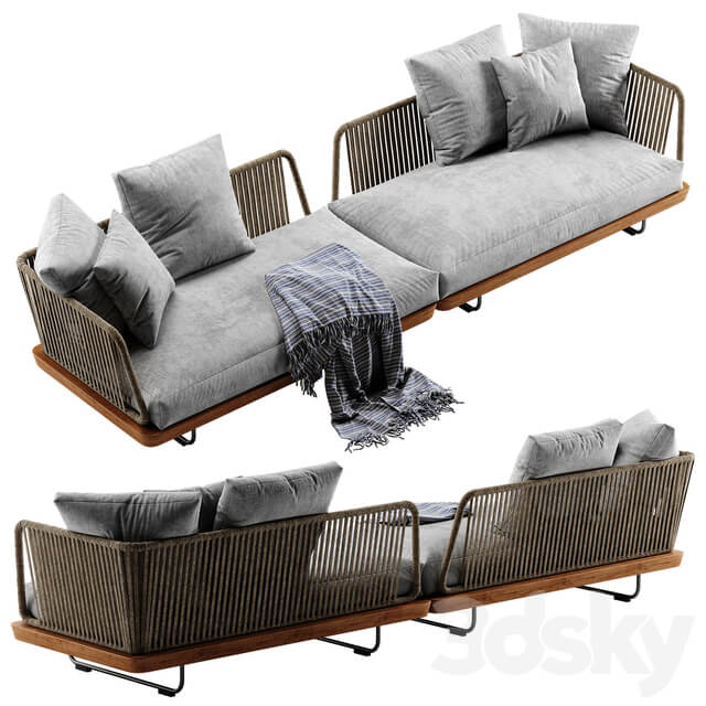 Minotti Sunray sofa set 3