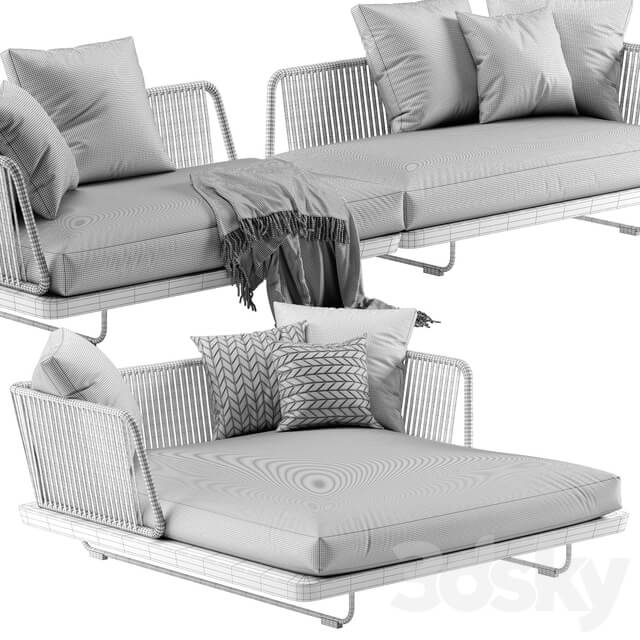 Minotti Sunray sofa set 3