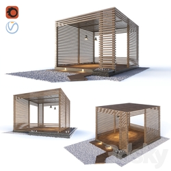 Other Wooden gazebo in the loft style 