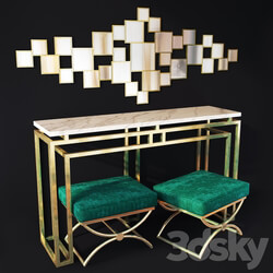 Art Deco dressing table console. Console table by Lux Design 