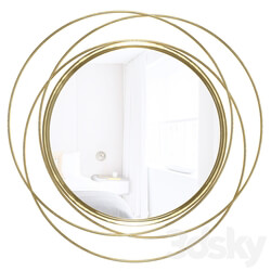 Glam Distressed Accent Mirror 