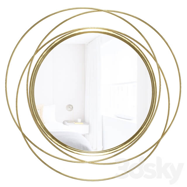 Glam Distressed Accent Mirror