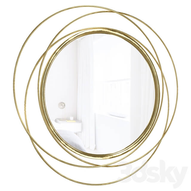 Glam Distressed Accent Mirror
