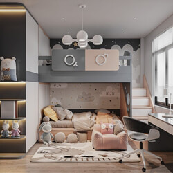  Children Room Interior Model by Nguyen Tuan Hai 