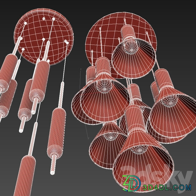 Pendant light Marzais Créations BE GOOD. ASORA ONE Lampatron