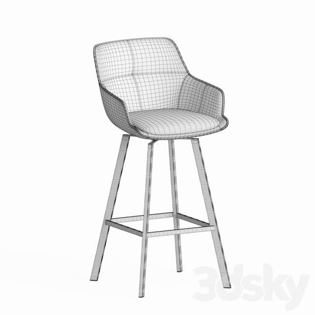 Black Krystoffer Velvet Swivel Bar Stools