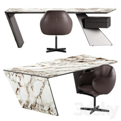 Cattelan Italia Nasdaq Keramik table Bombe x chair set 