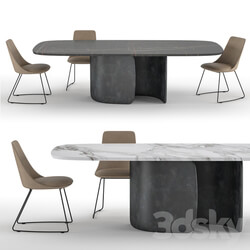 Table Chair Bonaldo Mellow Itala SI 