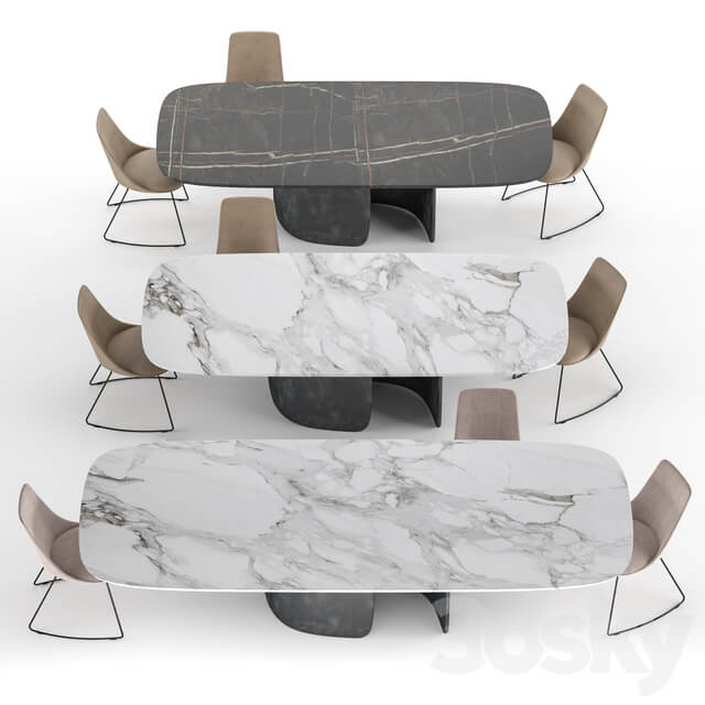 Table Chair Bonaldo Mellow Itala SI