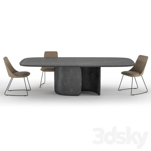 Table Chair Bonaldo Mellow Itala SI