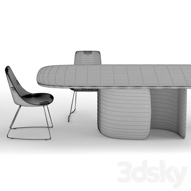 Table Chair Bonaldo Mellow Itala SI