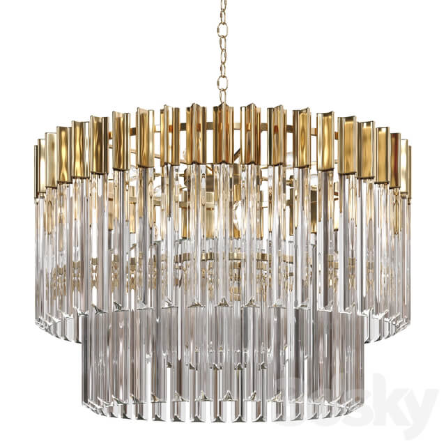 Pendant light Chandelier Loft Concept Triangular Canes Coliseum