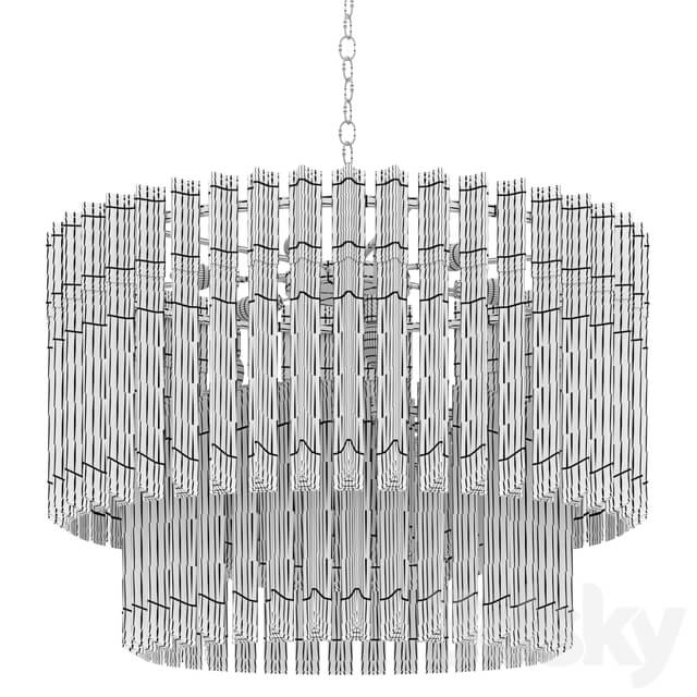 Pendant light Chandelier Loft Concept Triangular Canes Coliseum