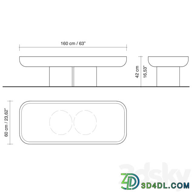 Idia table by JORIS POGGIOLI