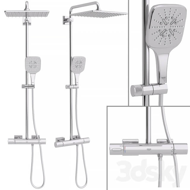 Faucet Shower system Grohe Rainshower Smartactive Cube 310