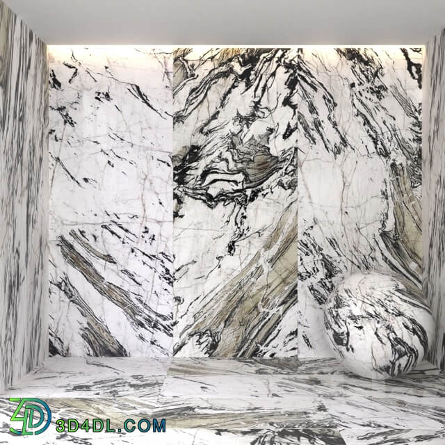 Explosion black marble