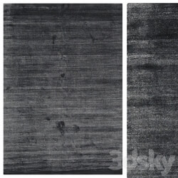 CarpetVista Bamboo silk Loom Charcoal 
