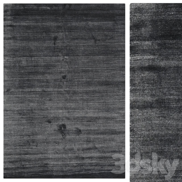CarpetVista Bamboo silk Loom Charcoal