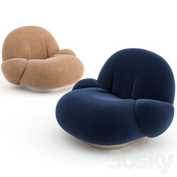 Pacha Lounge Chair with armrest by GUBI 