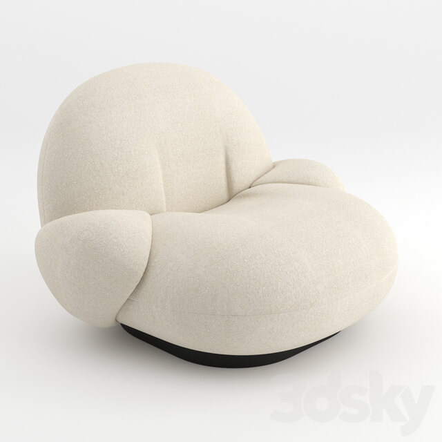 Pacha Lounge Chair with armrest by GUBI
