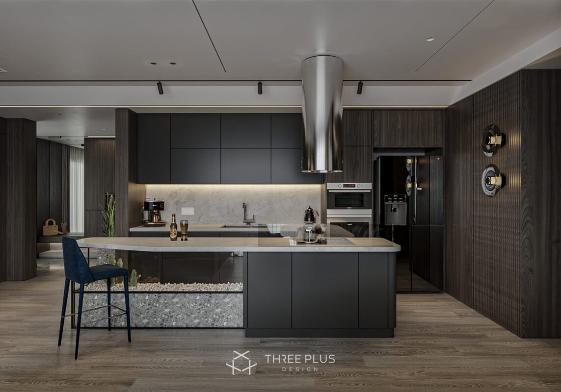  Interior Living Room- Kitchen Model by Trung Pham