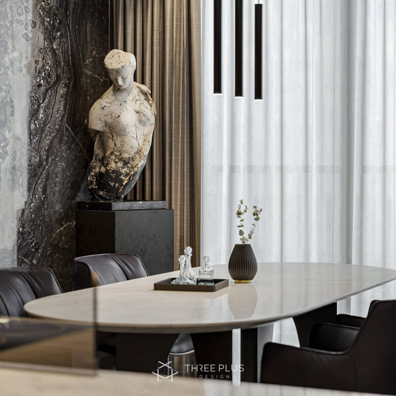  Interior Living Room- Kitchen Model by Trung Pham