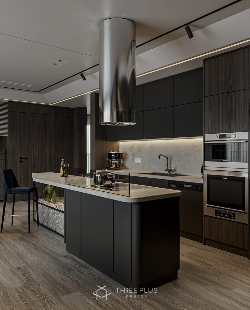  Interior Living Room- Kitchen Model by Trung Pham