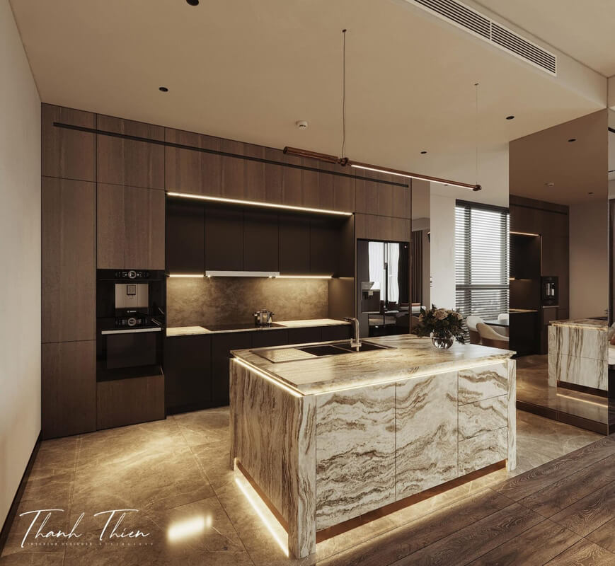  Living Room- Kitchen Interior Model By Ngo Thanh Thien