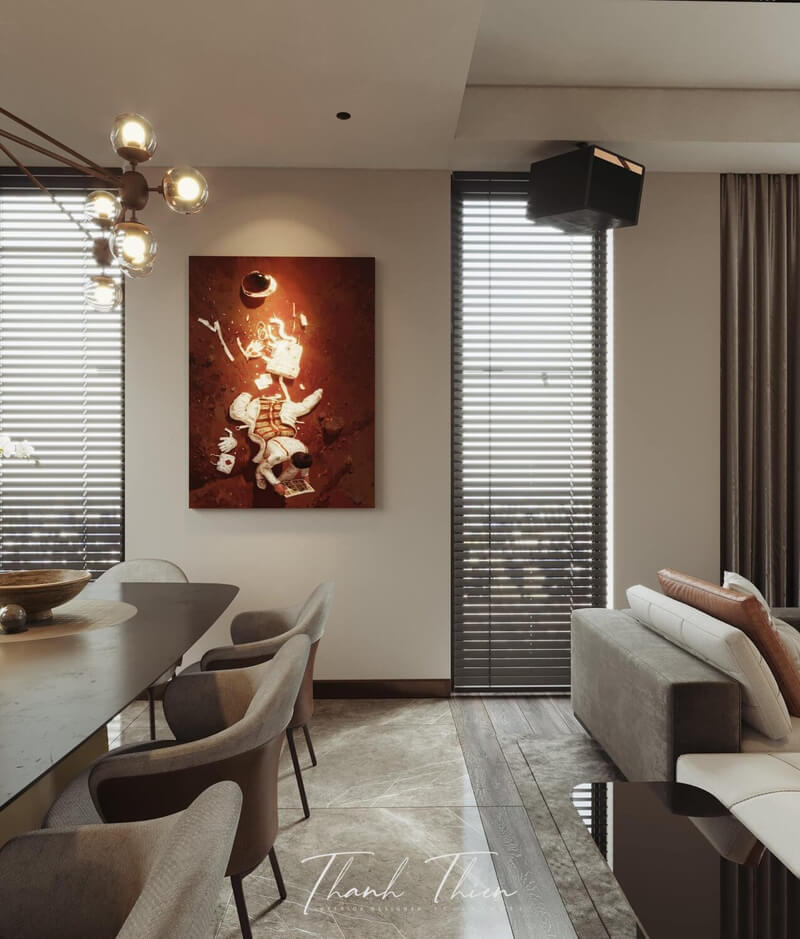  Living Room- Kitchen Interior Model By Ngo Thanh Thien