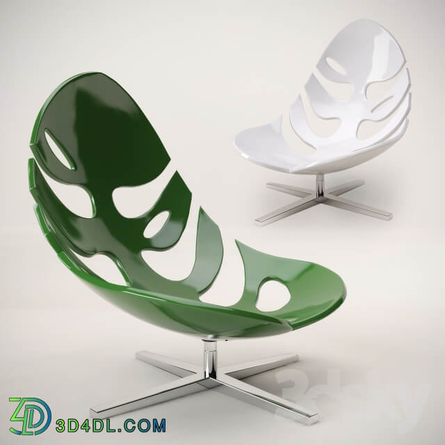 Monstera lounge chair by Philip Ahlstrom Armchair leaf monstera