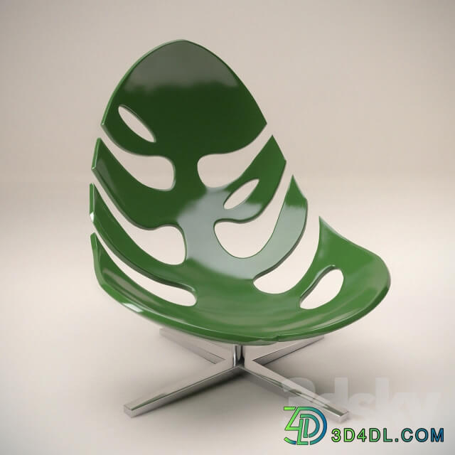 Monstera lounge chair by Philip Ahlstrom Armchair leaf monstera