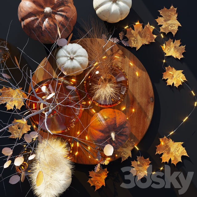 Pumpkin decorative set