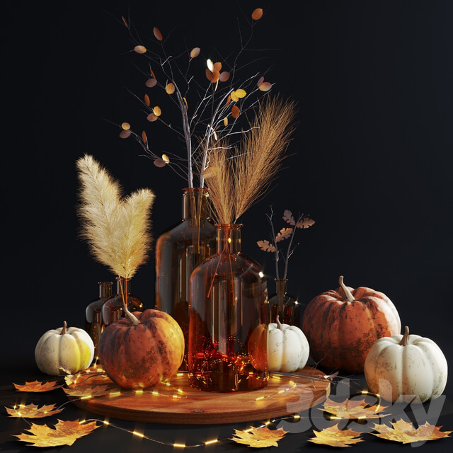 Pumpkin decorative set