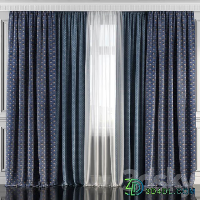 Curtains with window 144