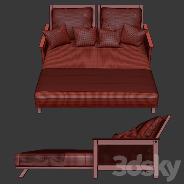 Other soft seating Wooden double daybed
