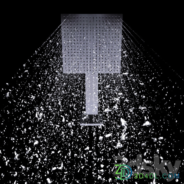 Faucet Overhead shower 300 300 2jet with shower arm