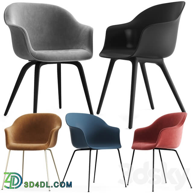 Gubi Bat Dining Chair Collection