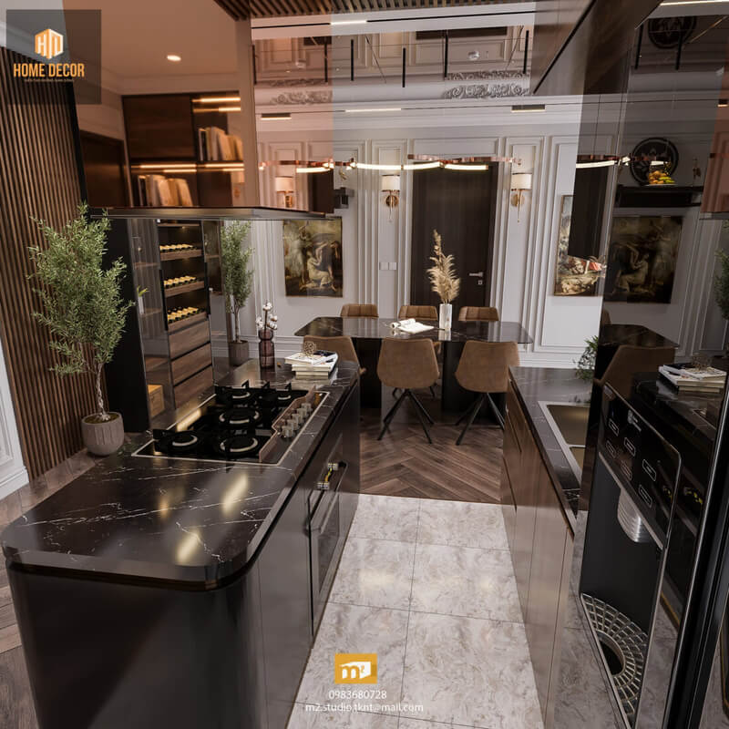 3D Interior Kitchen – Livingroom 274 Scene 3dsmax By Do Dinh Manh