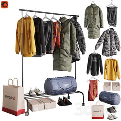 Clothes Floor hanger with clothes 