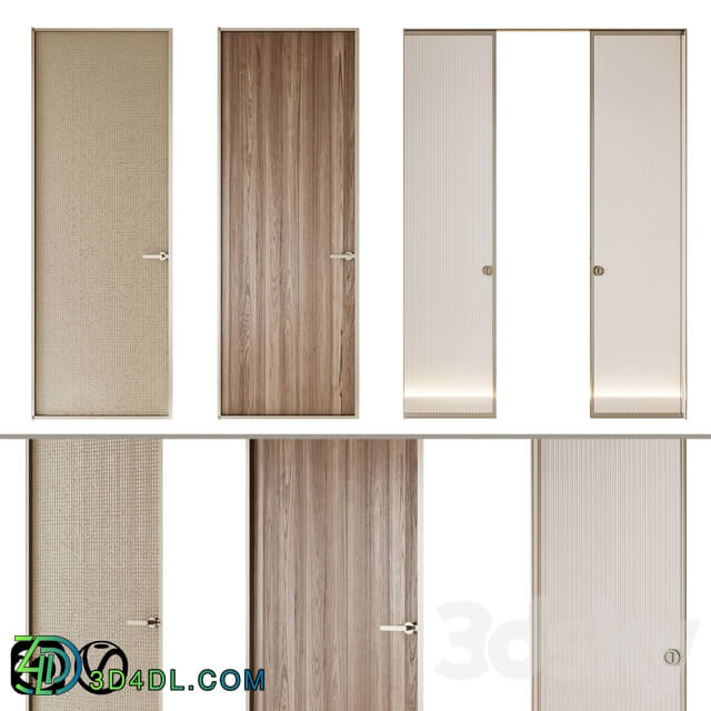Aladin Swing Mono and Pocket door by Glas Italia set 02