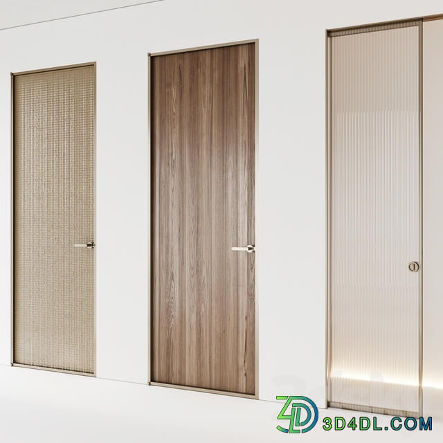 Aladin Swing Mono and Pocket door by Glas Italia set 02