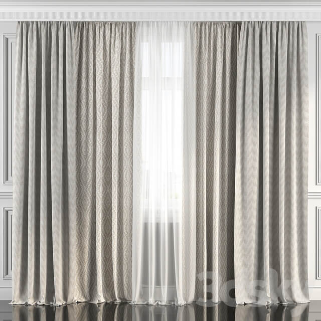 Curtains with window 186