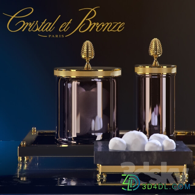 Cristal Et Bronze Prestige Cisele Obsidienne