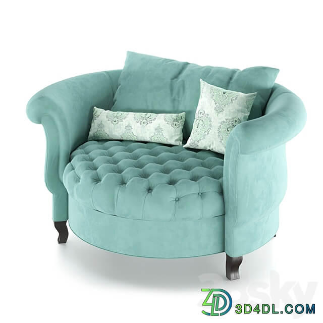 Haute House Harlow Sage Cuddle Chair
