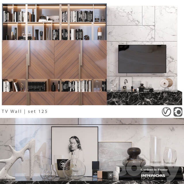 TV Wall set 125