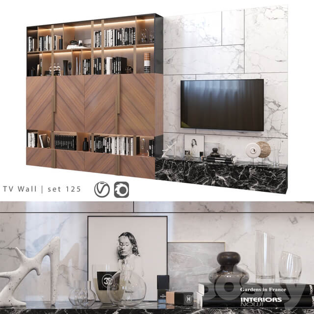 TV Wall set 125