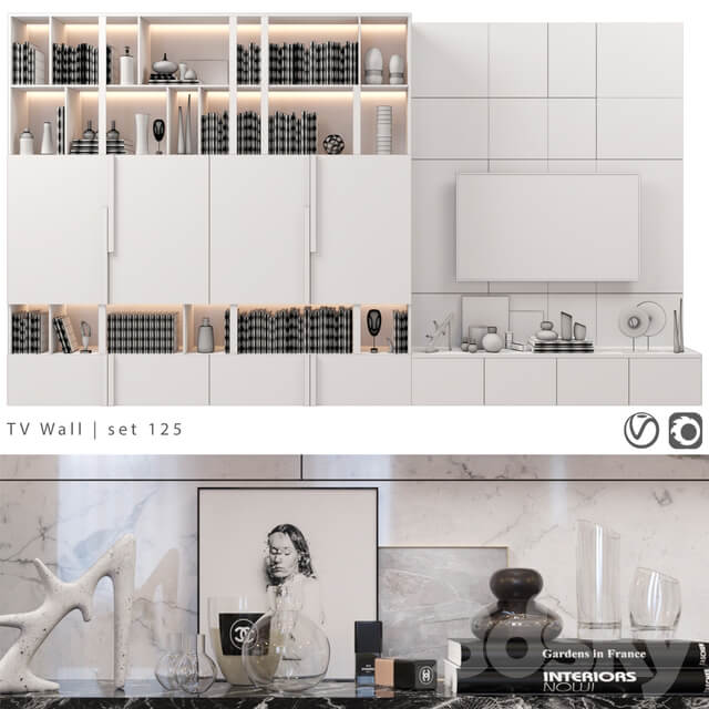 TV Wall set 125