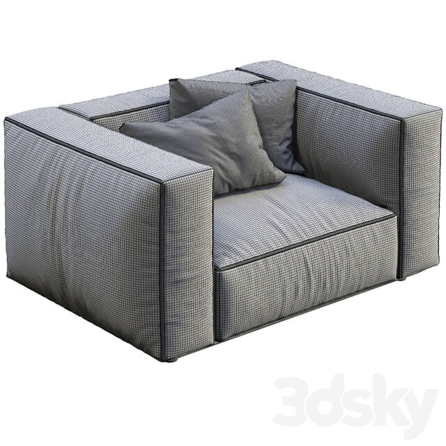 Marechiaro Leather Armchair By Arflex