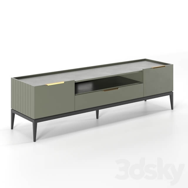 Sideboard Chest of drawer TV cabinet Metropolitan with drawer and folding fronts