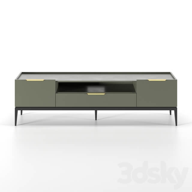 Sideboard Chest of drawer TV cabinet Metropolitan with drawer and folding fronts